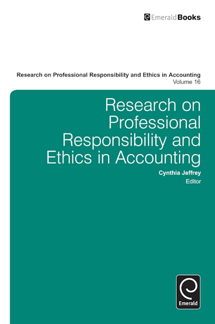 Book cover image for Research on Professional Responsibility and Ethics in Accounting ISBN: 9781780527604